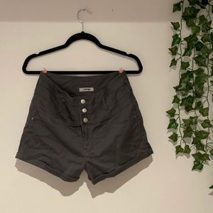 Gray High waisted shorts